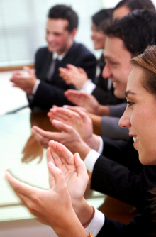 Photo - Five people clapping